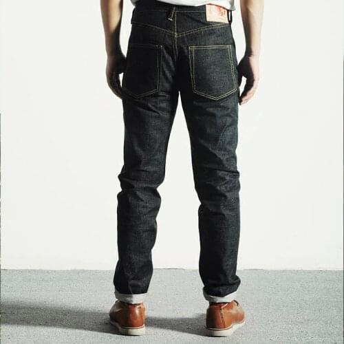 2000T Read Description! Middle Weight Indigo Selvage Unwashed 14oz Pants Unsanforised Thick Raw Denim Jean