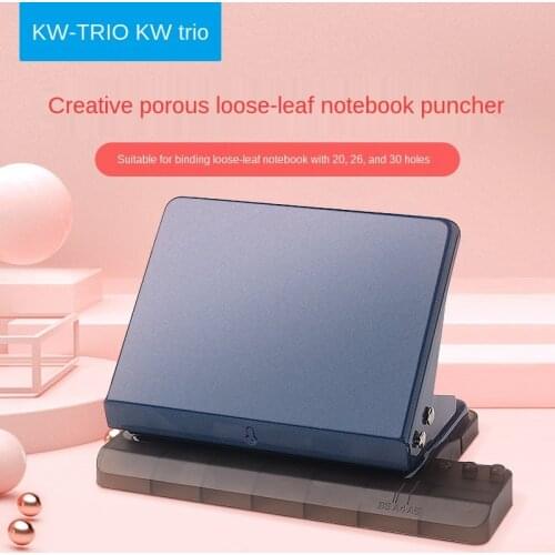 2021 White/blue Multi-hole Puncher Loose-leaf Punch 26 Holes B5 Student Stationery Binding 30 Holes A4 Binding Ring Hole Puncher