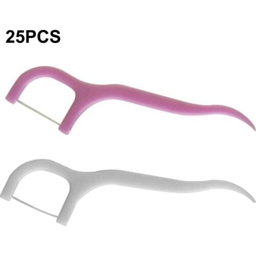 25pcs Healthy Dental Teeth Floss Flosser Flossing Brush Toothpick Teeth Cleaning Useful Hot Selling Worldwide sale