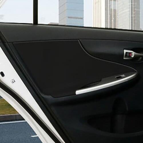 4PCS Microfiber leather car door handle panel cover protective cover trim for Toyota Corolla 2007 2008 2009 2010 2011 2012 2013