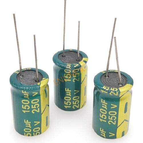 5pcs/lot 250v 150uf 18*25 20% RADIAL aluminum electrolytic capacitor 150000NF 20