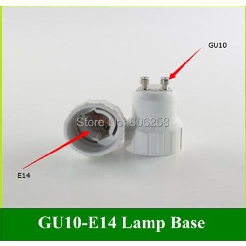 GU10 TO E14 lamp Holder Conversion GU10 E14 Lamp Base Adapter 20PCS