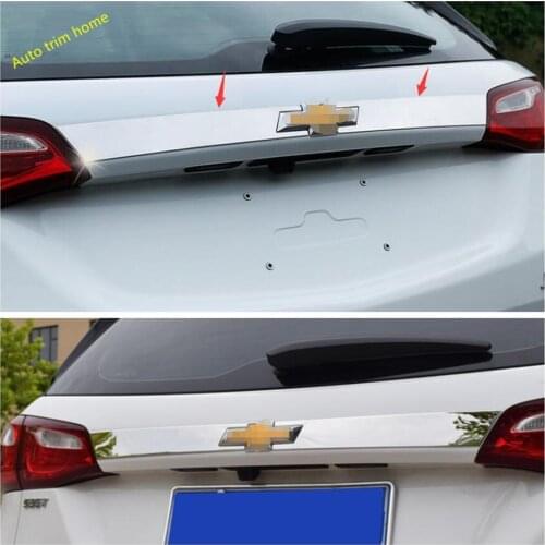 Lapetus Rear Trunk Tailgate Door Upper Tail Strip Cover Trim Fit For Chevrolet Equinox 2017 2018 2019 2020 2021 Auto Accessories