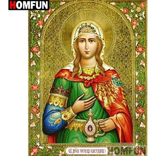 HOMFUN 5D Diamond Embroidery Needlework Kit "Religious figure" Diy Diamond Painting Cross Stitch Home Decoration Gift A27677