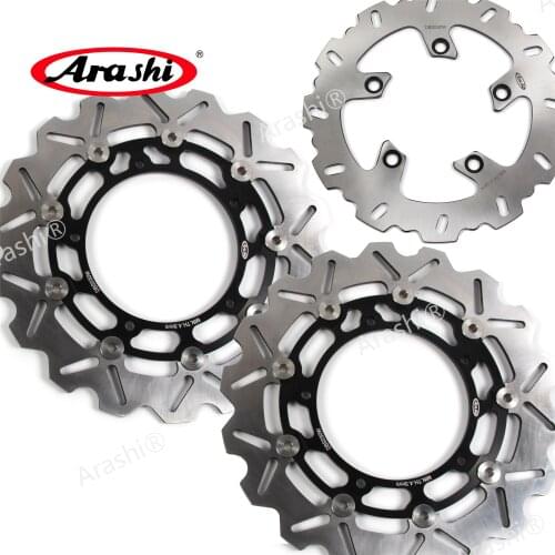 ARASHI For YAMAHA FZ6 S2 2007-2008 FAZER CNC Front Rear Brake Rotors Brake Disc FZ 6 FZ600 FZ-6 FAZER S2 MT03 MT-03
