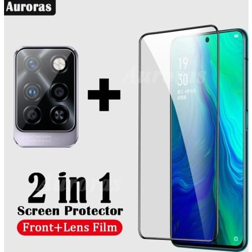 Auroras 2 in 1 Film For Infinix Note 10 Pro Screen Protector Tempered Glass For Infinix Note10 Lens Protector Glass Film