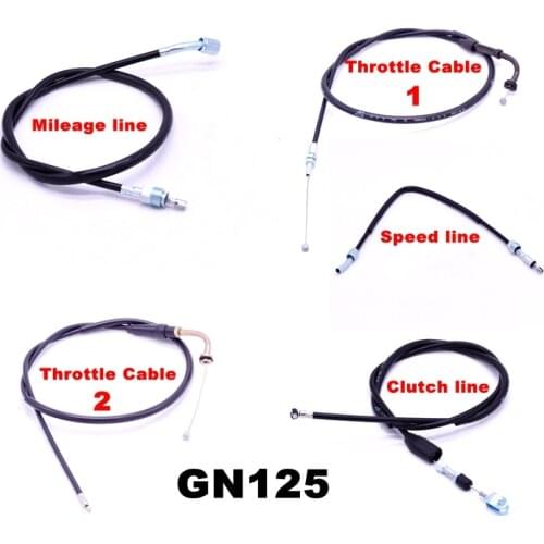 Free shipping motorcycle pull line GN125 throttle line Clutch line for Suzuki GS125 HJ125-8 mileage line Speed line 125cc parts