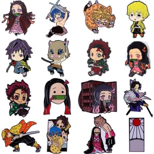 BH1494 Blinghero Anime Figure Enamel Pin Brooch Badge Lapel Pin Backpack Collar Hat Women Men Jewelry Gifts