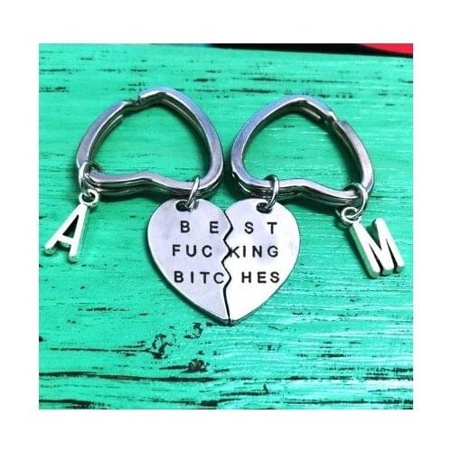 New Style Personality Creative Peach Heart Keychain Fashion Womens Best Friend Heart-shaped Silver Color Keychain Jewelry