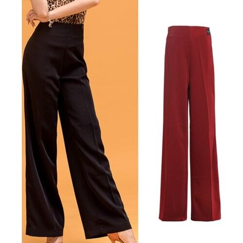New Modern Ballroom Dance Pants Latin Dancing Trousers Female Latin Competition Costumes Practice/Performance Clothes VO354