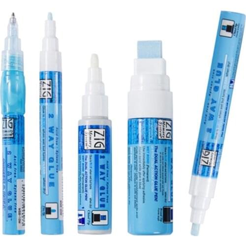 Environmental Protection Coloured Glue Pen Adhesives DIY Hand Work Art Marker Glue Pens for School Supply