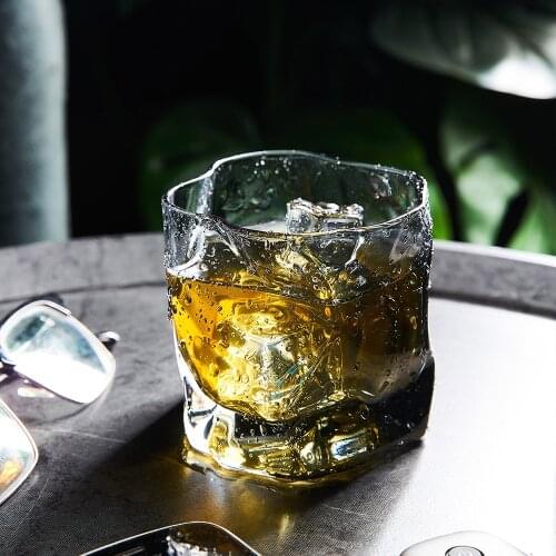 Twisted Geometry Glass Cup Heat Resistant Wine Glasses Water Goblet Double Wall Glass Tequila Shots Bar Dining Cup Set Drinkware