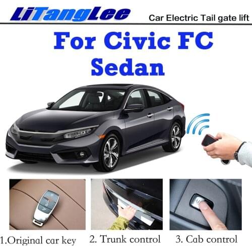 LiTangLee Car Electric Tail Gate Lift Trunk Rear Door Assist System For Honda For Civic FC Sedan 2016~2020 Remote Control