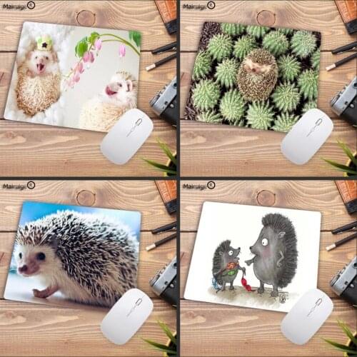 Mairuige Love Cute Pretty Hedgehogs Gamer Speed Mice Retail Small Rubber Mousepad Size for Size for 180x220x2mm and 250x290x2mm