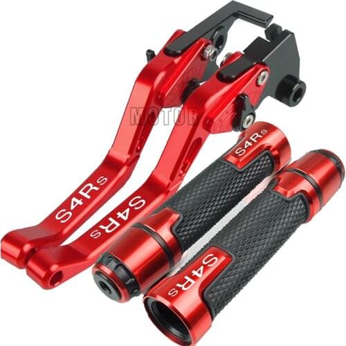 Motorcycle Adjustable aluminum For DUCADI S4RS 2006-2007 2008 S4R S S4 RS with logo Short Brake Clutch Levers handlebar handle