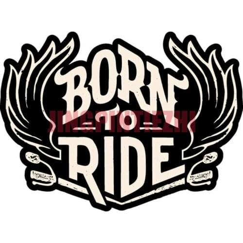 Car Stickers Vinyl Motorcycle Decal Decoration Laptop Born To Ride Biker Racing Helmet Sticker