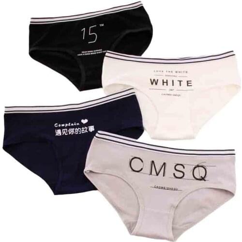 Chinese Word Pantis Women Underwear Cotton Briefs Sexy Panties Lace Lingeries Cueca Calcinhas VS Pink Shorts Underpants Girls