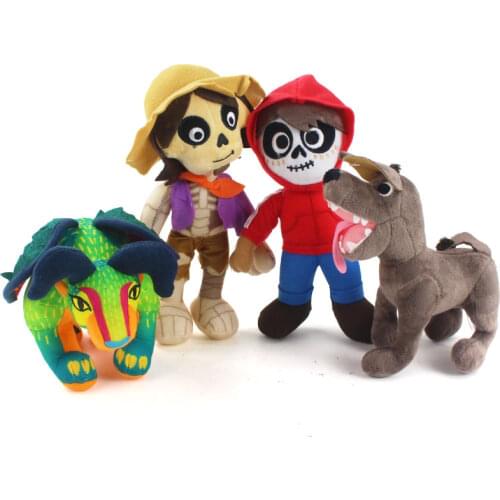 15-25cm Movie COCO Miguel Hector Dante Dog Death Pepita Plush Toys Soft Stuffed Animals Cartoon Doll Gifts