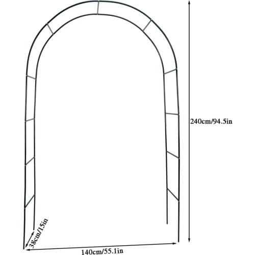 Garden Arbor Creative Pergola Arch Plant Climbing Support Frame Lawn Roses Indoor/Outdoor Patio Backyard Wedding Decoration Gate