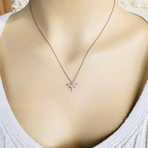 DRAGONFLY 925 Silver Necklace