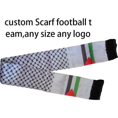 Aerlxemrbrae flag Custom Scarf football team 14*130cm Fashionable Men Football Club Sport Scarves Neckerchief Fan