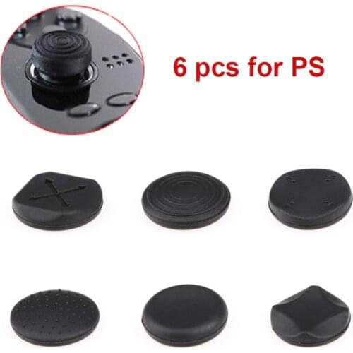 6Pcs/Lot Enhanced Silicone Analog Controller Thumb Stick Grips Cap Skin Cover Game Console Joystick Cap For PS Vita For PSV 1000
