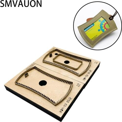 SMVAUON Wooden Die Cutting Diy Card Bag Name Card Mold Scrapbook Suitable For Die Cutting Machine