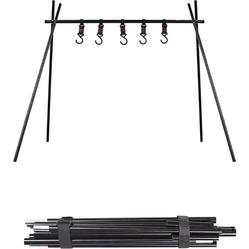 Hook Rack Stativ Aufbewahrungshaken Camping Barbecue Tools Lagerregal Groß Aluminum Alloy Portable Durable Two Sizes Tripods