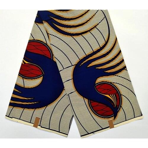 Party Dress Material 100%Soft Ankara Wax Fabric 6Yards Veritable Cotton African Wax Print Fabric 6 Yards For SewingVL13-39