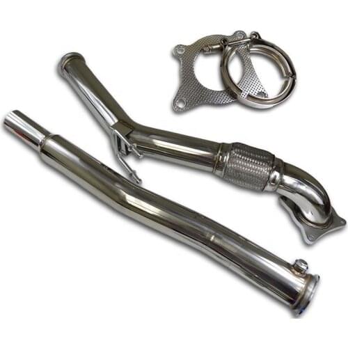 Stainless Steel Exhaust Tail Pipe Downpipe Kit for VW Eos/ Golf V VI MK6 2010/ Jetta(06-10) III /Scirocco/GTi MK5(06-09) Turbo