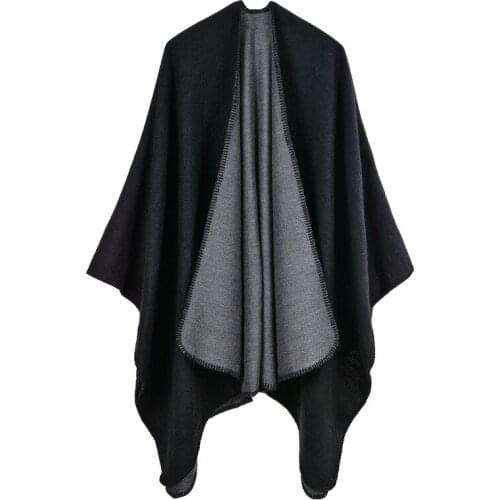 WSYORE Women Autumn and Winter Imitation Cashmere Big Shawl Female Mother Gift Keep Warm Long Scarf Cloak NS2770