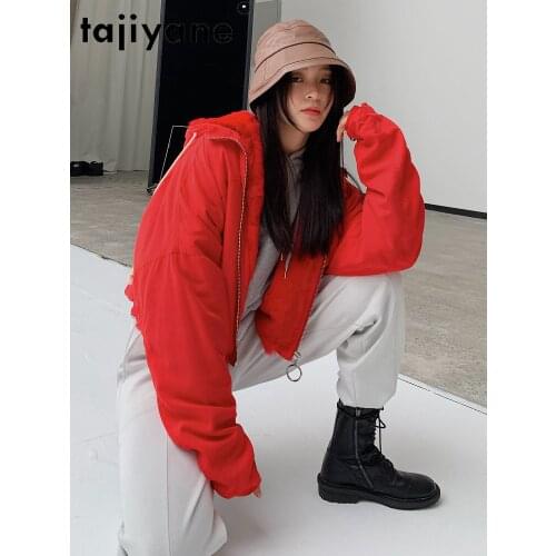 Winter Women Coats 2021 Woman Gunuine Rex Rabbit Fur Lining Jackets Female Hooded Parkas Clothing Mujeres Abrigos TN383