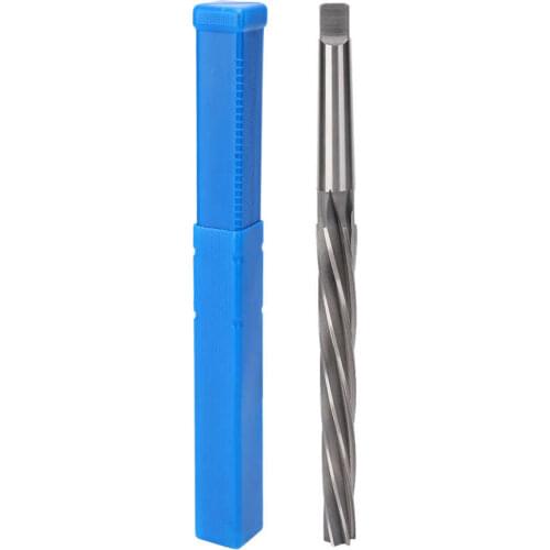 16mm H7 Conical Reamer High Speed Steel Spiral Long Blade 1:50 Taper Shank Machine Reamer Thread Cutting Repairing Hand Tool