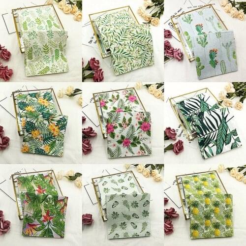 20Pcs/Pack Flower Leaves Table Decoupage Paper Napkins Green Plants Napkin Paper Tissue for Wedding Party Supplies Wholesale