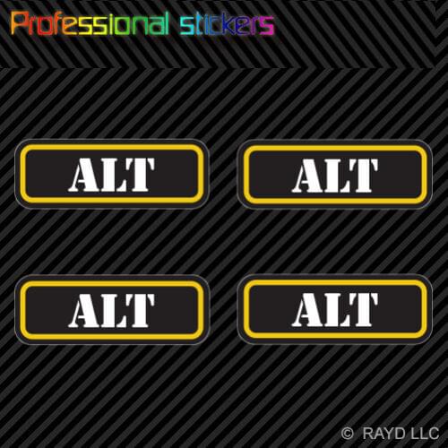 4x) Alt Ammo Can Sticker Set Decal Self Adhesive Molon Labe Bullet for Car, Laptops, Motorcycles, Office Supplies