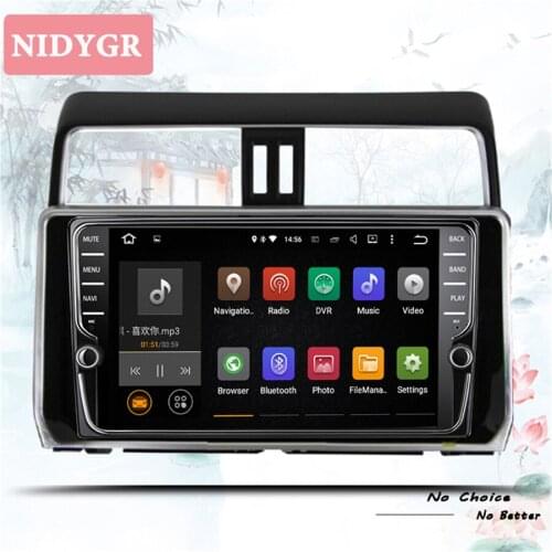 9" IPS In Dash 2 Din Android 8.2 Car DVD Stereo For Toyota PRADO 150 2018 2019 Auto Radio FM WiFi GPS Navigation Audio Video Map