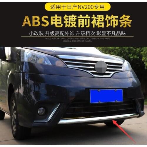 ABS Chrome Front Grille Around Trim Racing Grills Trim For for 2018 Nissan nv200