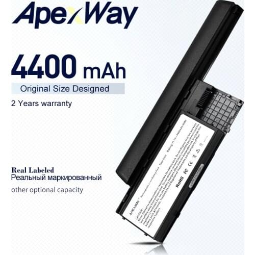 ApexWay 6 cells Laptop Battery For Dell Latitude D620 D630 D631 JD775 451-10421 451-10422 JY366 KD489 KD491 KD492 KD494 KD495