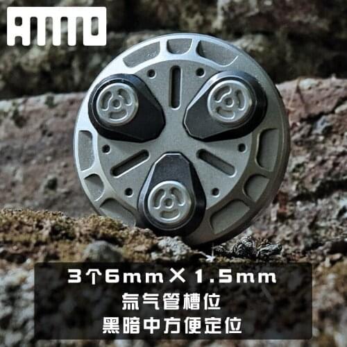 Ammo amo quantum snap coin titanium alloy ring Coin Metal fingertip top toy gift giving adult play decompression