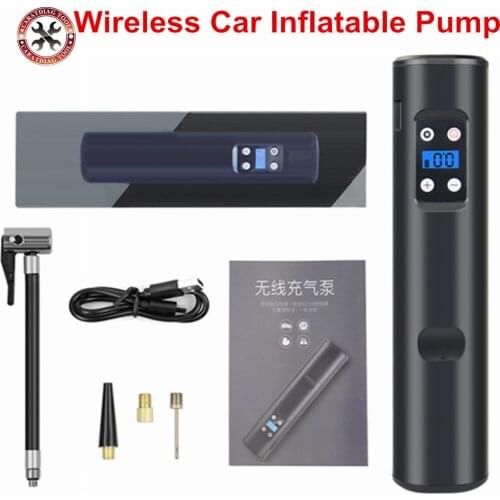 Car Wireless Inflatable Pump Portable Handheld 12 V Car Air Pumps Electric Tire Inflator Car Bike Digital Tire Inflator Pump