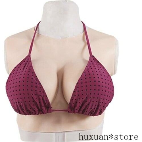 G Cup Silicone Fake Breast Form Top Quality Realistic Soft Boobs Skin Crossdresser Transgender Queen Transvestite Mastectomy Bra