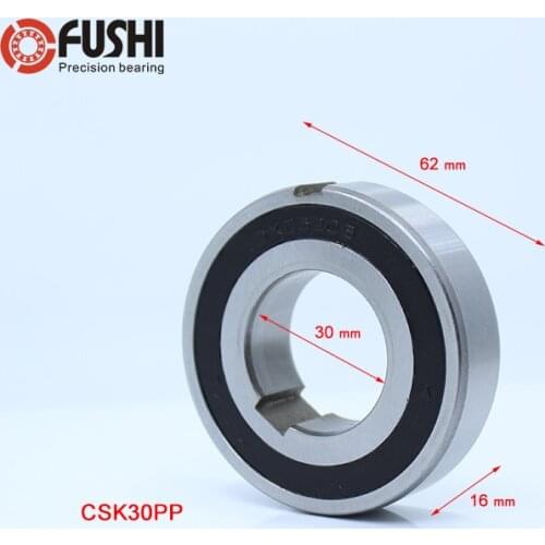 CSK30PP One Way Bearing Clutches 30*62*16mm ( 1 PC) With Keyway CSK6206PP FreeWheel Clutch Bearings CSK206PP