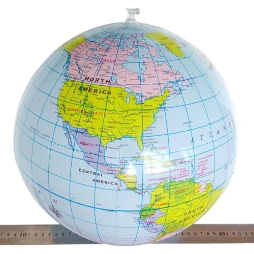 Hot sale 40CM Mini Inflatable World Globe Teach Education Geography Toy Map Balloon Beach Ball for Kids Outdoor Toy 2021 New