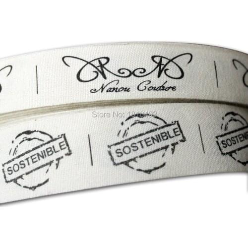 Cutom clothing printed cotton ribbon/garment labels/cotton printed tags/customized labels/printed label/brand name FREE SHIPPING