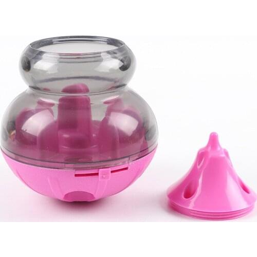 Interactive Dog Cat Puppy Food Treat Ball Funny Pet Shaking Leakage Food Container Cat Slow Feed Pet Tumbler Toy Bowl