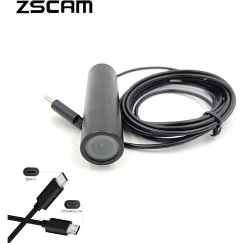 Mini Bullet Camera 720P/1080P Drive-Free Type-C/OTG Micro USB/USB 2.0 Connection Cam For Android Device/Computer/Industrial Use