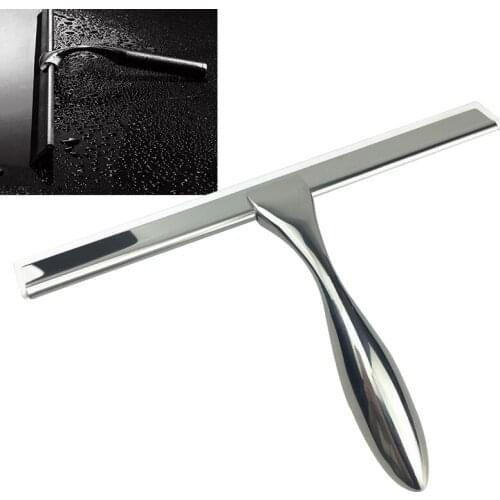 New Glass Bathroom Mirror Cleaner Squeegee Car Blade Window Wiper Stainless Steel