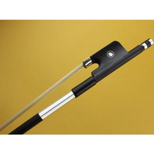 New high class black Carbon fiber professional viola bow Ebony Frog