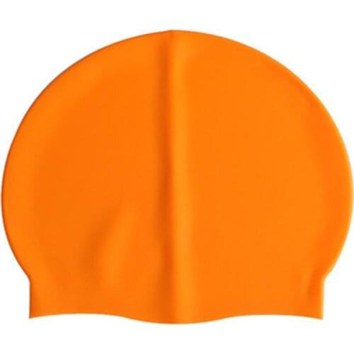 Pure Color Silicone Ear Protection Swimming Cap New Silicone Swimming Cap Diving Cap