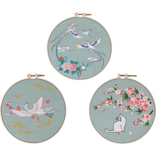 Full Range of Embroidery Starter Kits Flower Pattern Embroidery Kits Cross Stitch kit for Beginners Adults